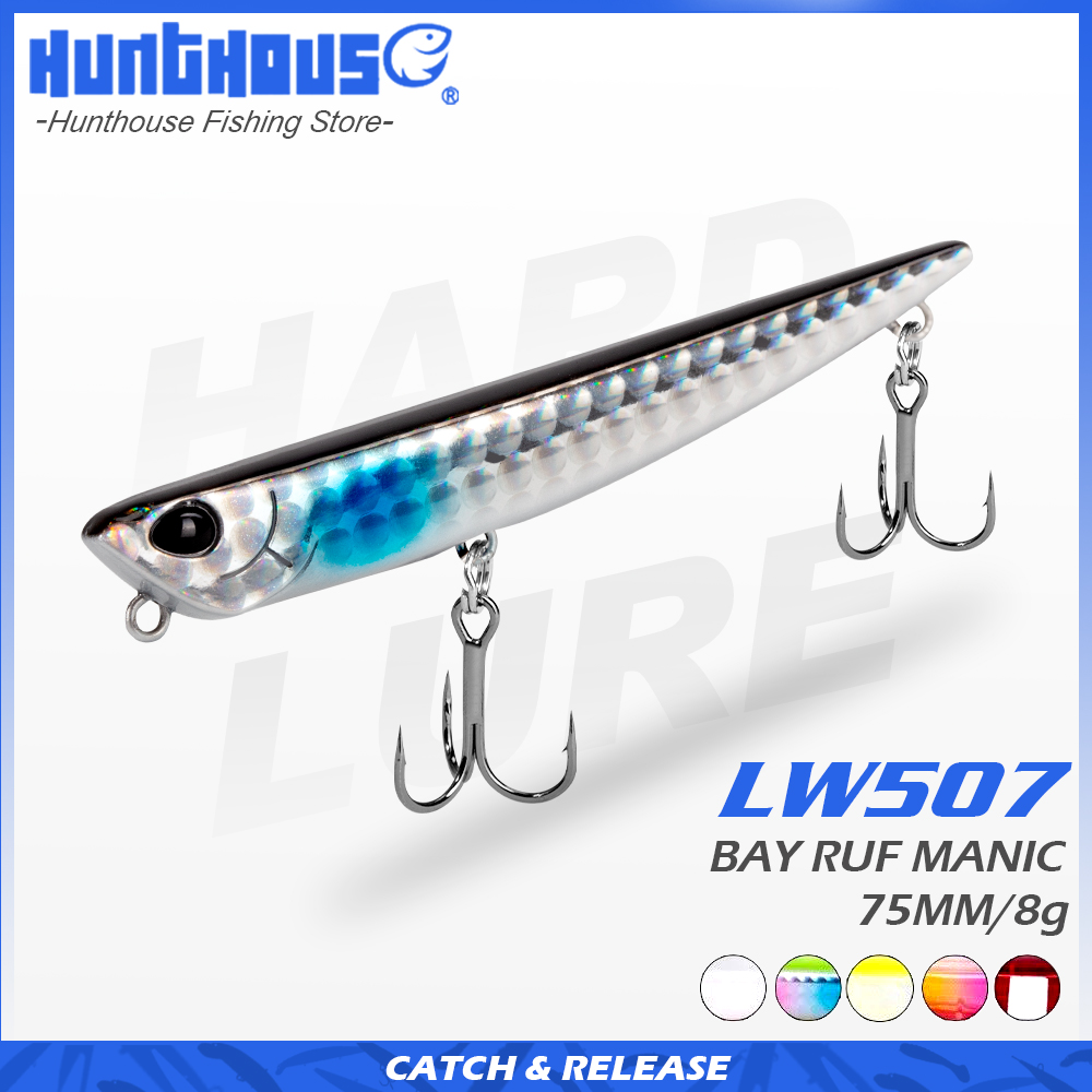 Fishing Lure Popper - Hunthouse Bay RUF MANIC 75mm/8g Batan