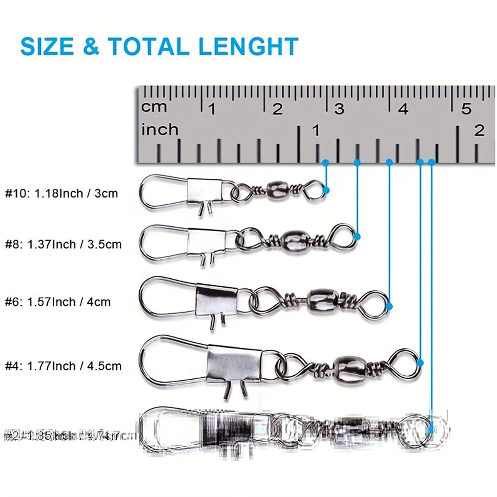 100 Adet/grup 4 # 6 # 8 # 10 # - Fishing Lure Accessories incelemesi ve fiyatı